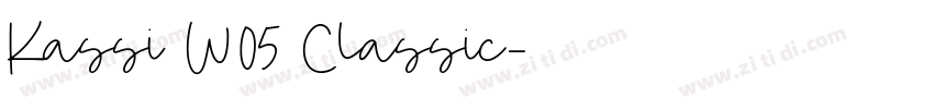 Kassi W05 Classic字体转换